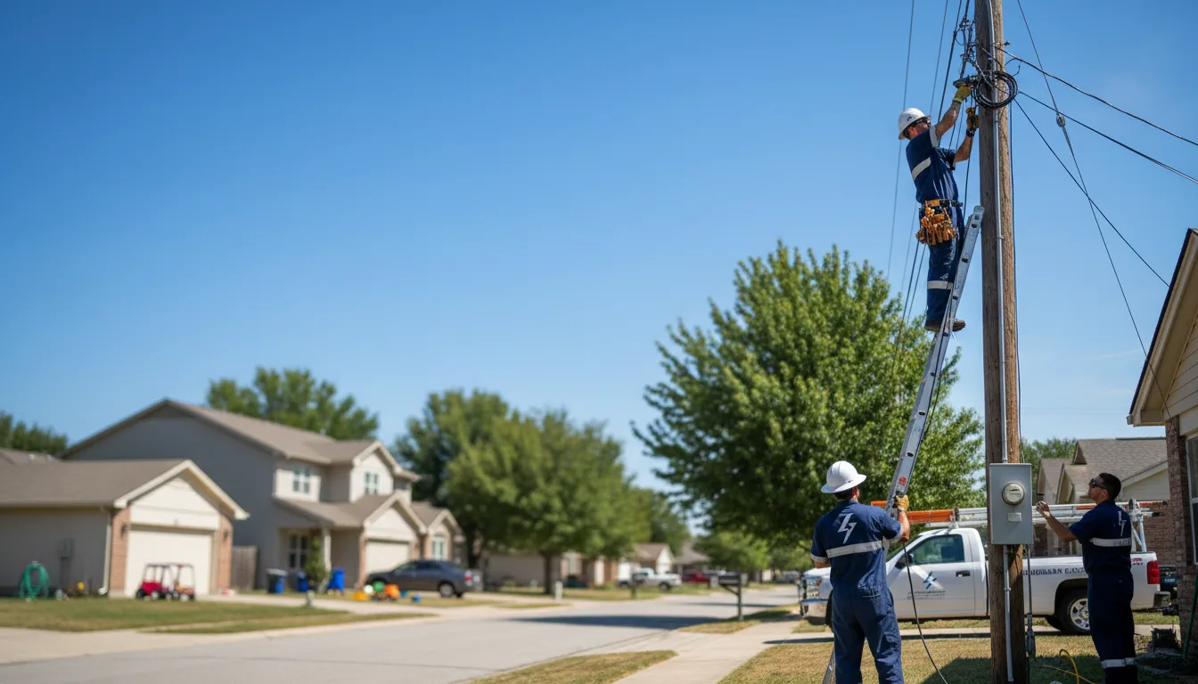 Residential electrician providing installation services in Clara, MS